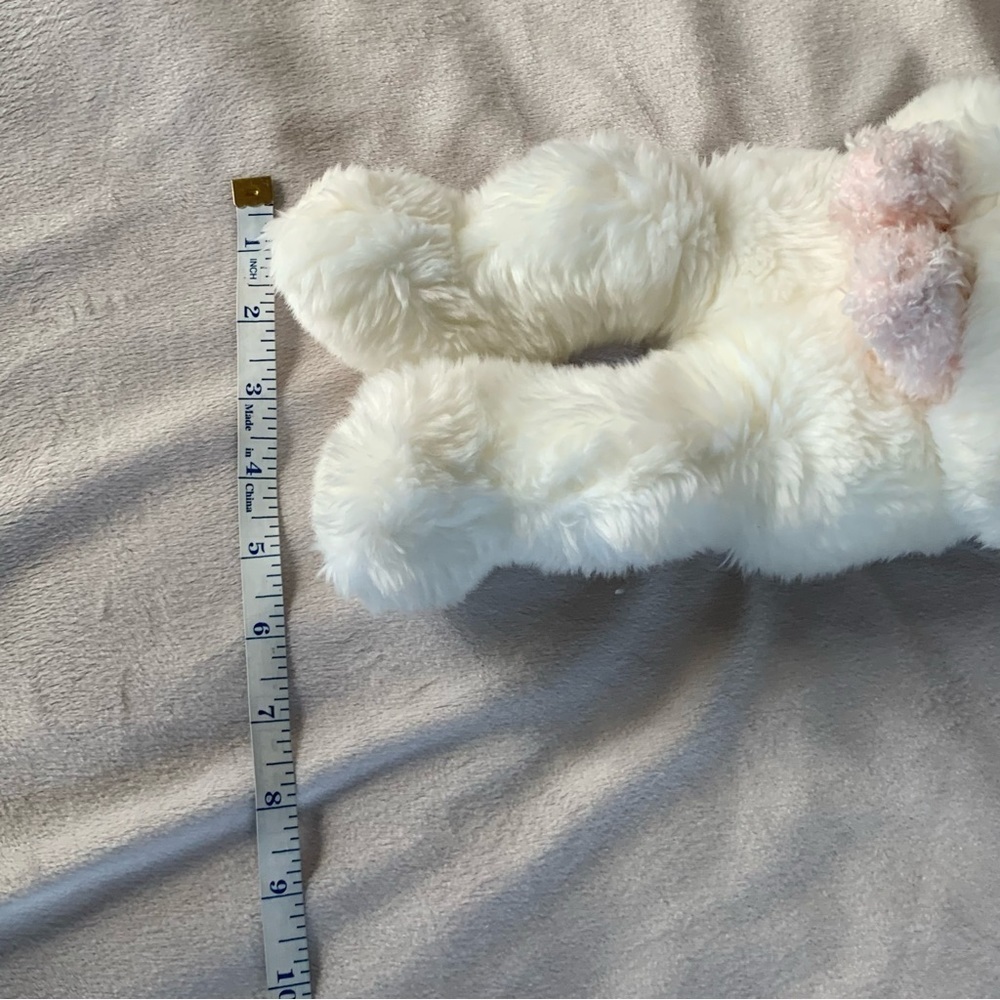 Vintage Gund “Momma’s Love” Stuffed Bear Mini Bear Toy Bow White Pink - Picture 9 of 15